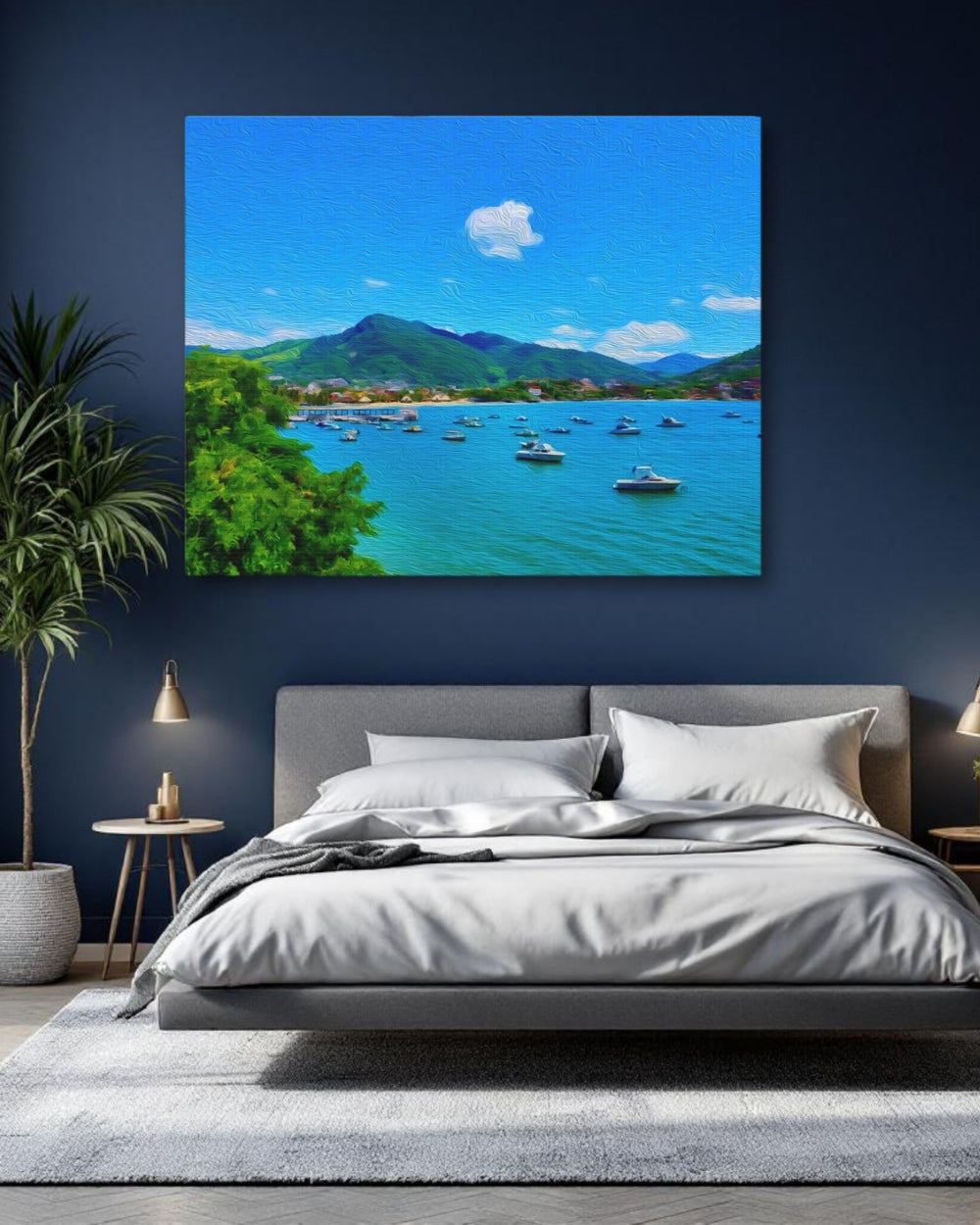 Zihuatanejo, Mexico | Tranquil Bay Harbor View | Original Series Gallery Canvas detail