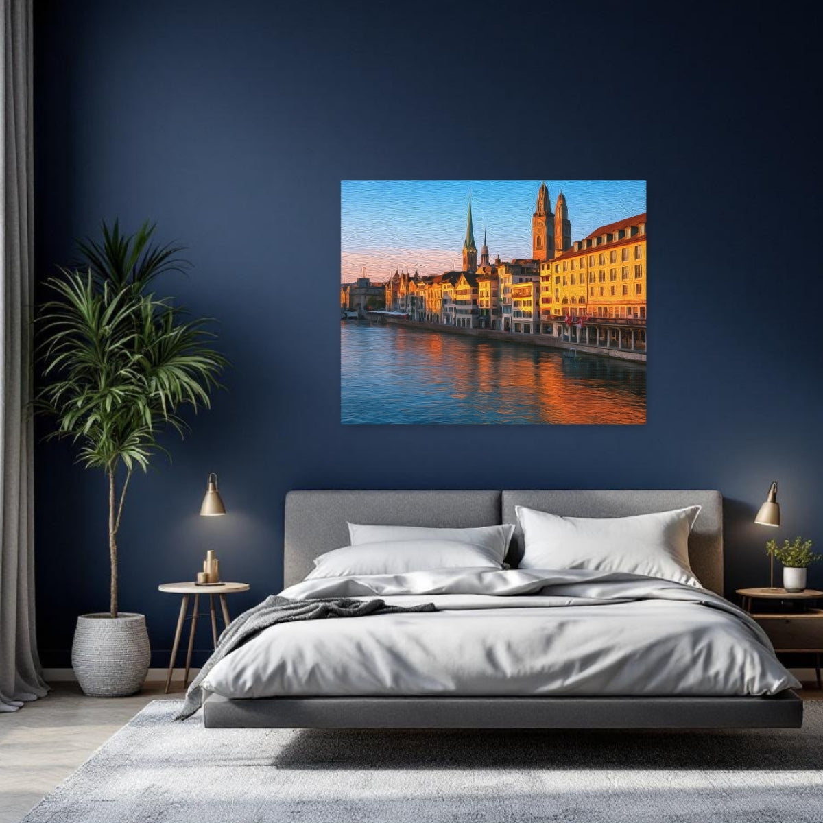 Limmat River Old Town — Zurich, Switzerland, study 2